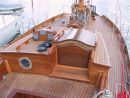 Deck-house
Solid Burmese Teak with double overlap jointed edge drilled between portholes for drifts.